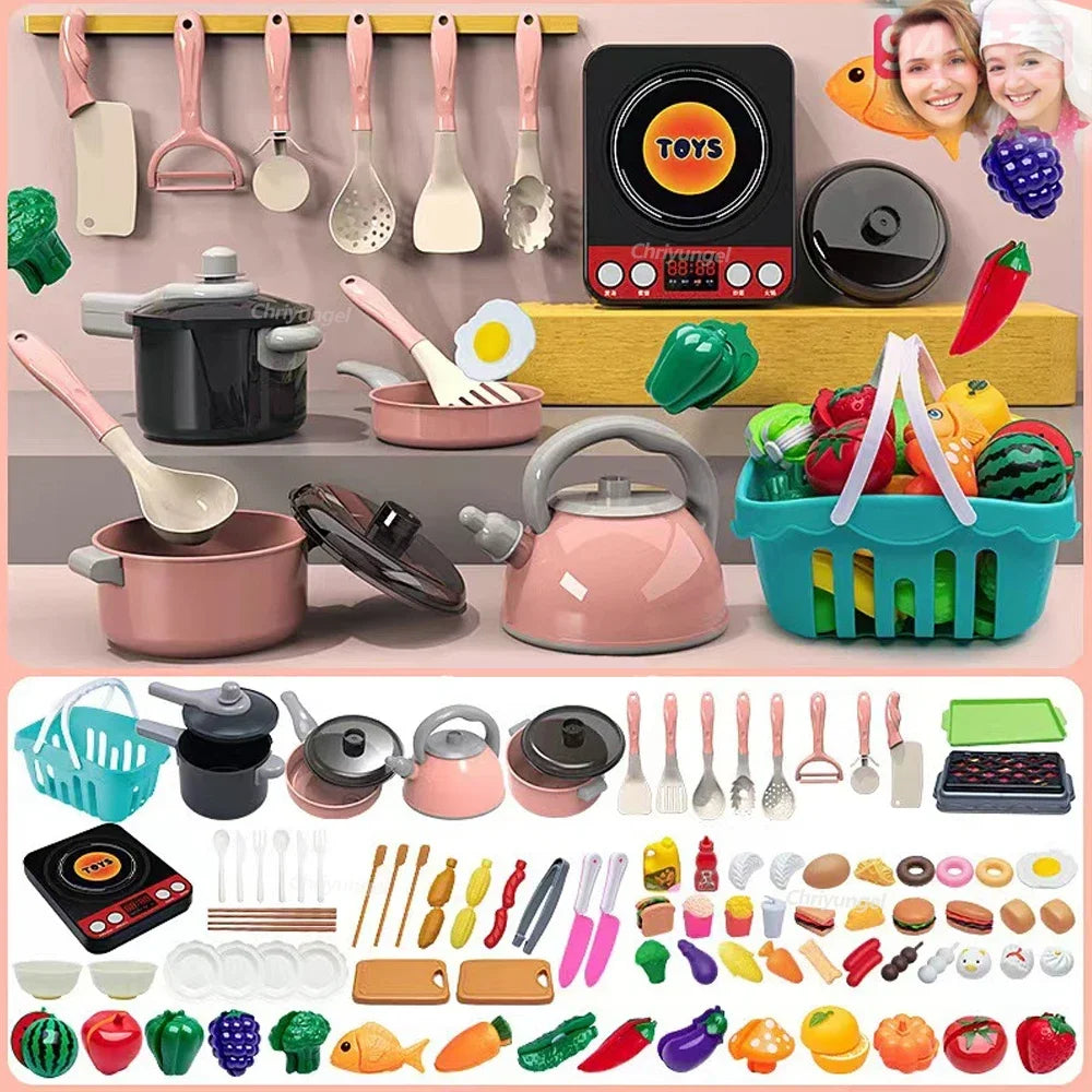 Pretend Play Kitchen Cooking Toy Set