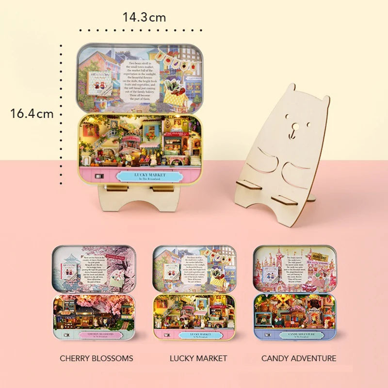 DIY Miniature Wooden Dollhouse Kit