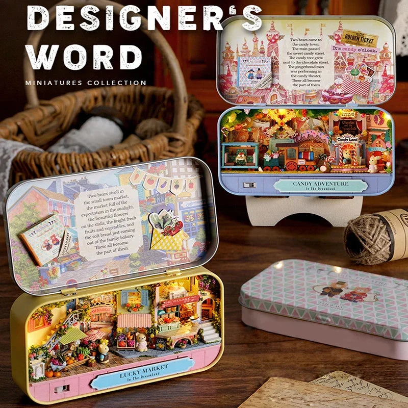 DIY Miniature Wooden Dollhouse Kit