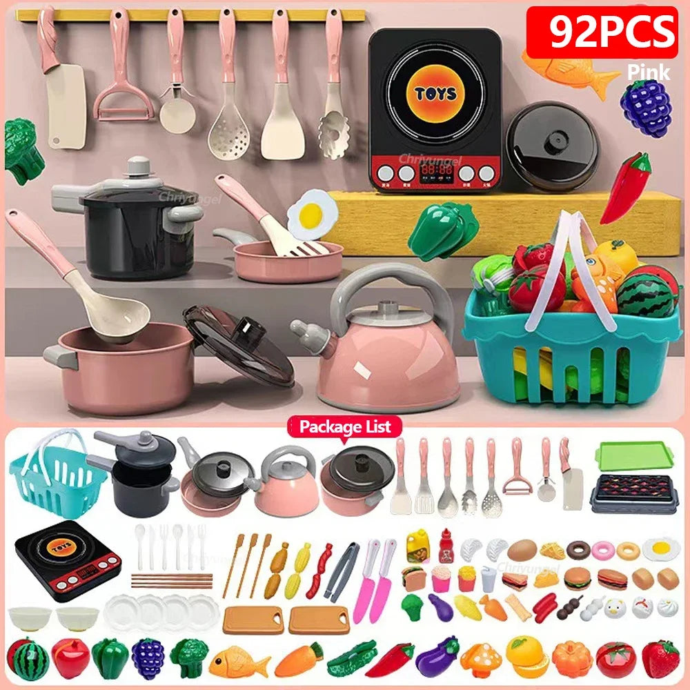 Pretend Play Kitchen Cooking Toy Set