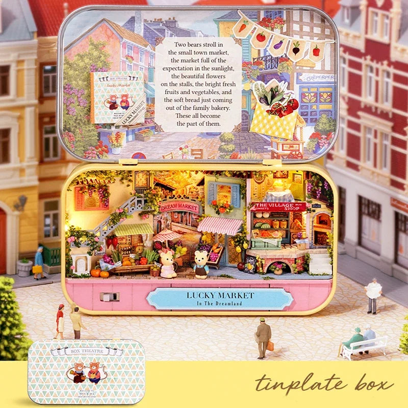 DIY Miniature Wooden Dollhouse Kit