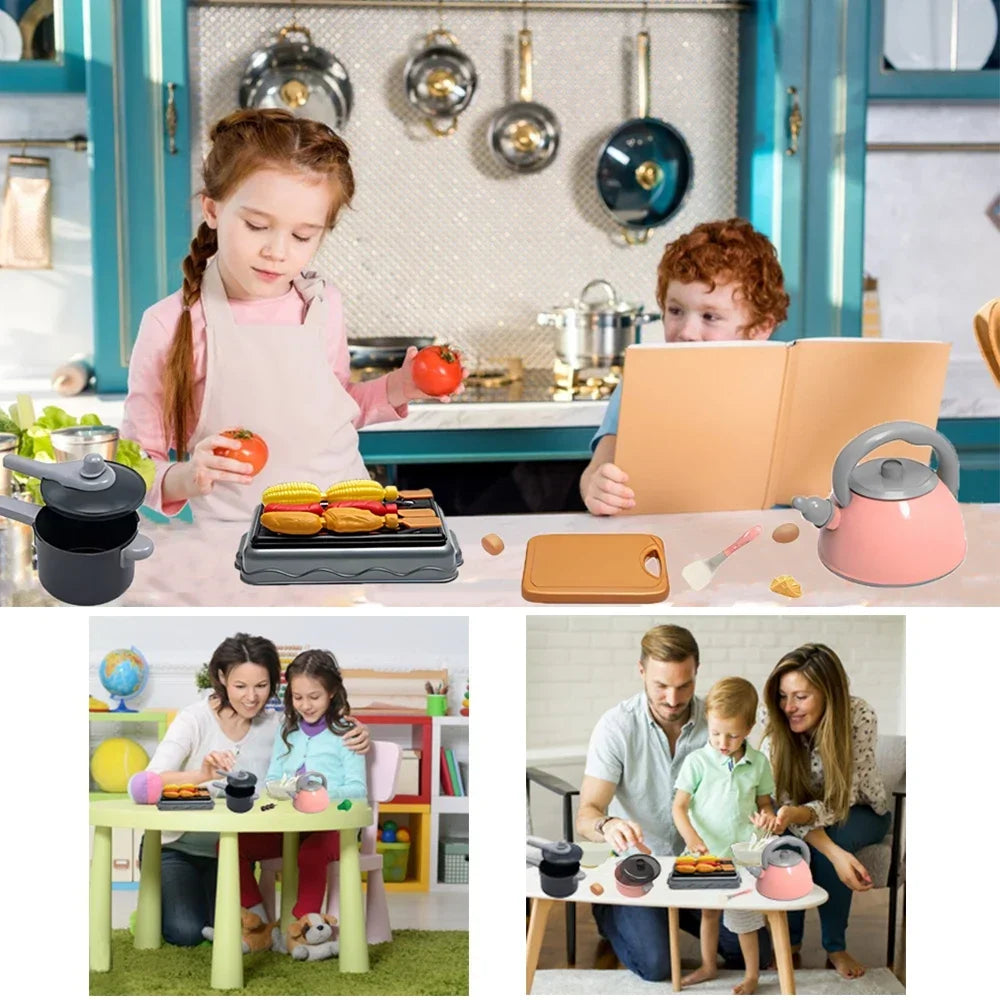 Pretend Play Kitchen Cooking Toy Set