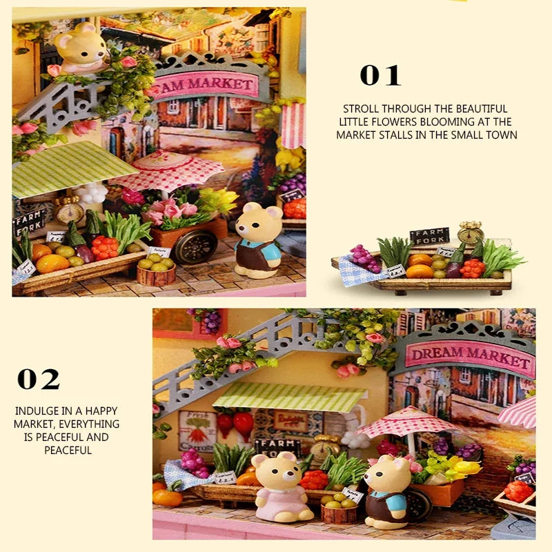 DIY Miniature Wooden Dollhouse Kit