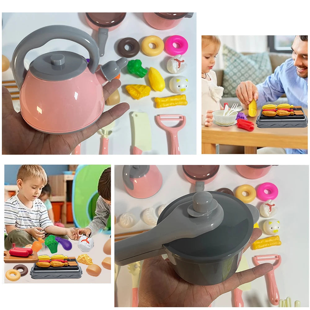 Pretend Play Kitchen Cooking Toy Set
