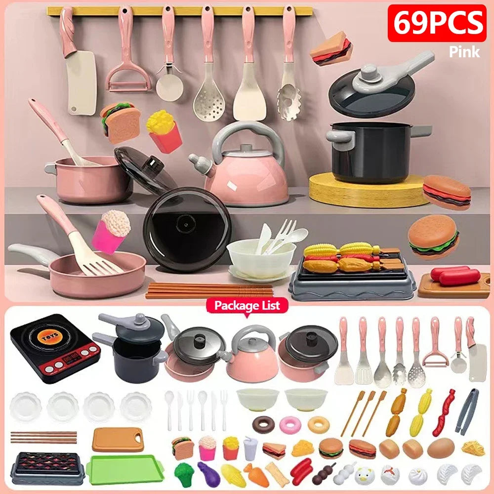 Pretend Play Kitchen Cooking Toy Set