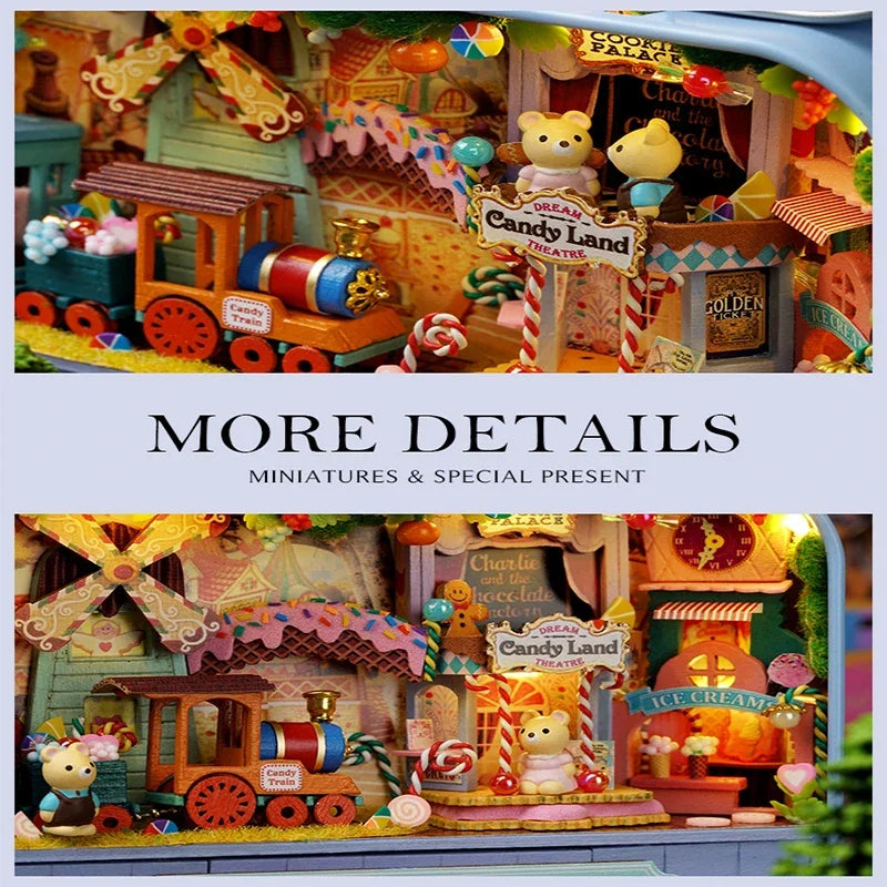 DIY Miniature Wooden Dollhouse Kit