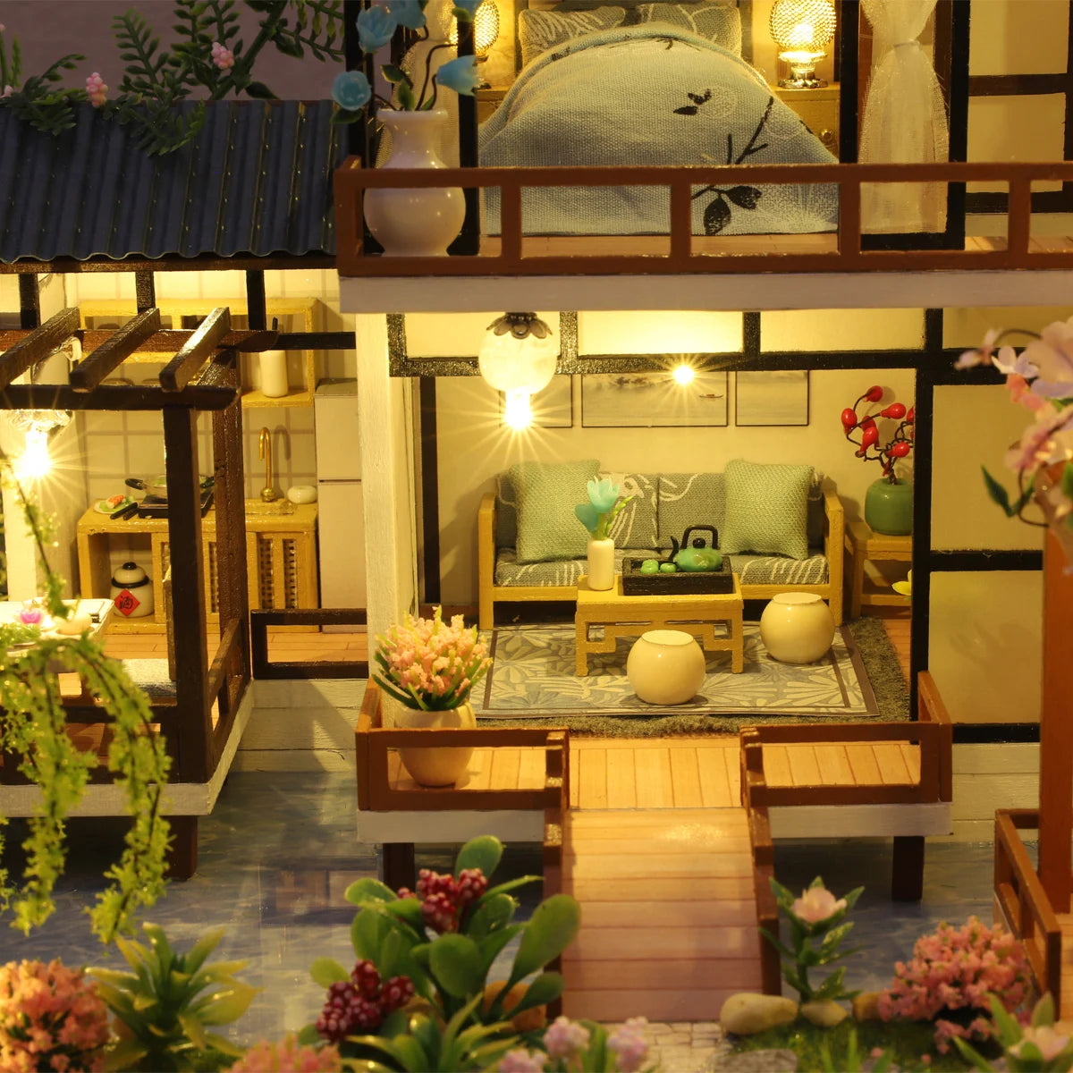 DIY Wooden Dollhouse Kit