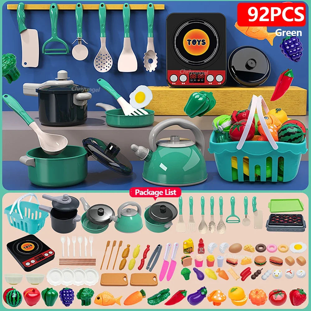 Pretend Play Kitchen Cooking Toy Set