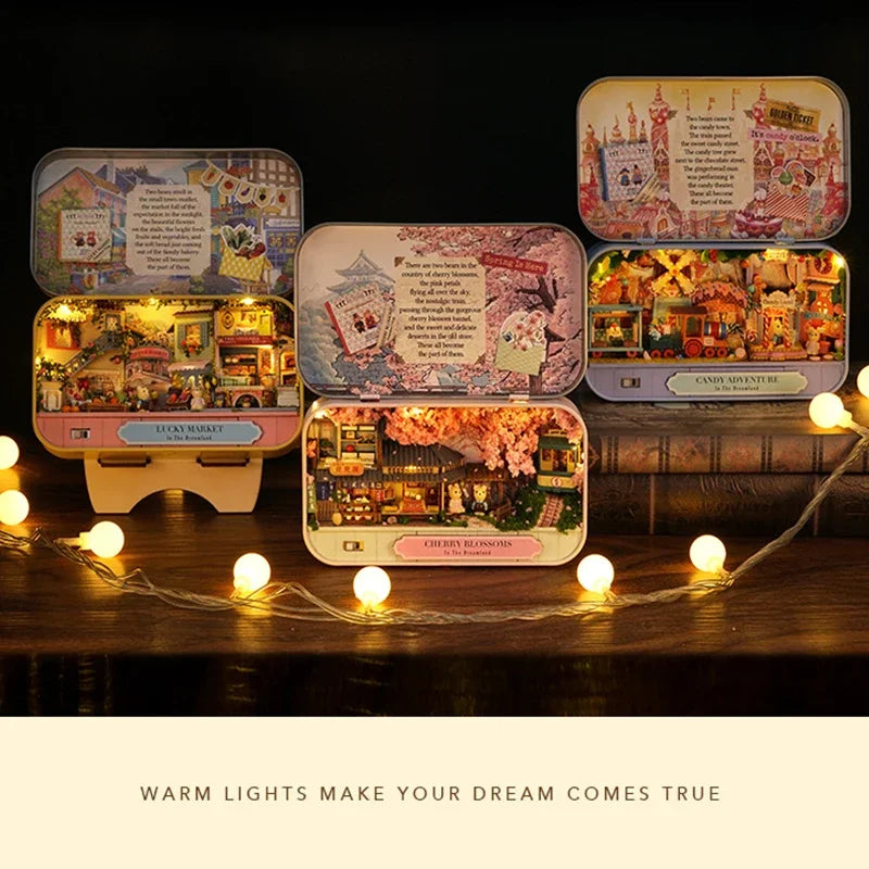 DIY Miniature Wooden Dollhouse Kit