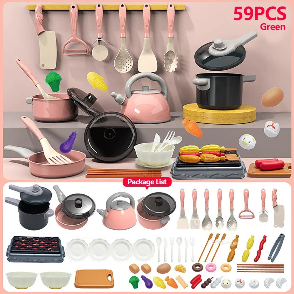 Pretend Play Kitchen Cooking Toy Set