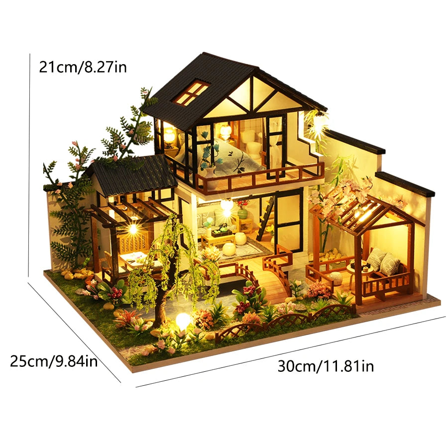 DIY Wooden Dollhouse Kit