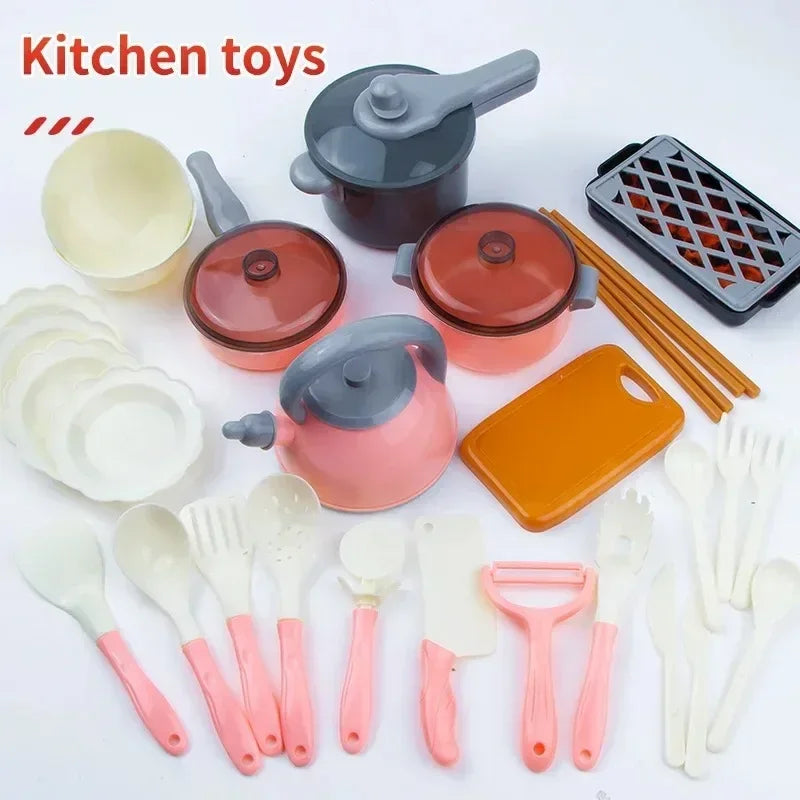 Pretend Play Kitchen Cooking Toy Set