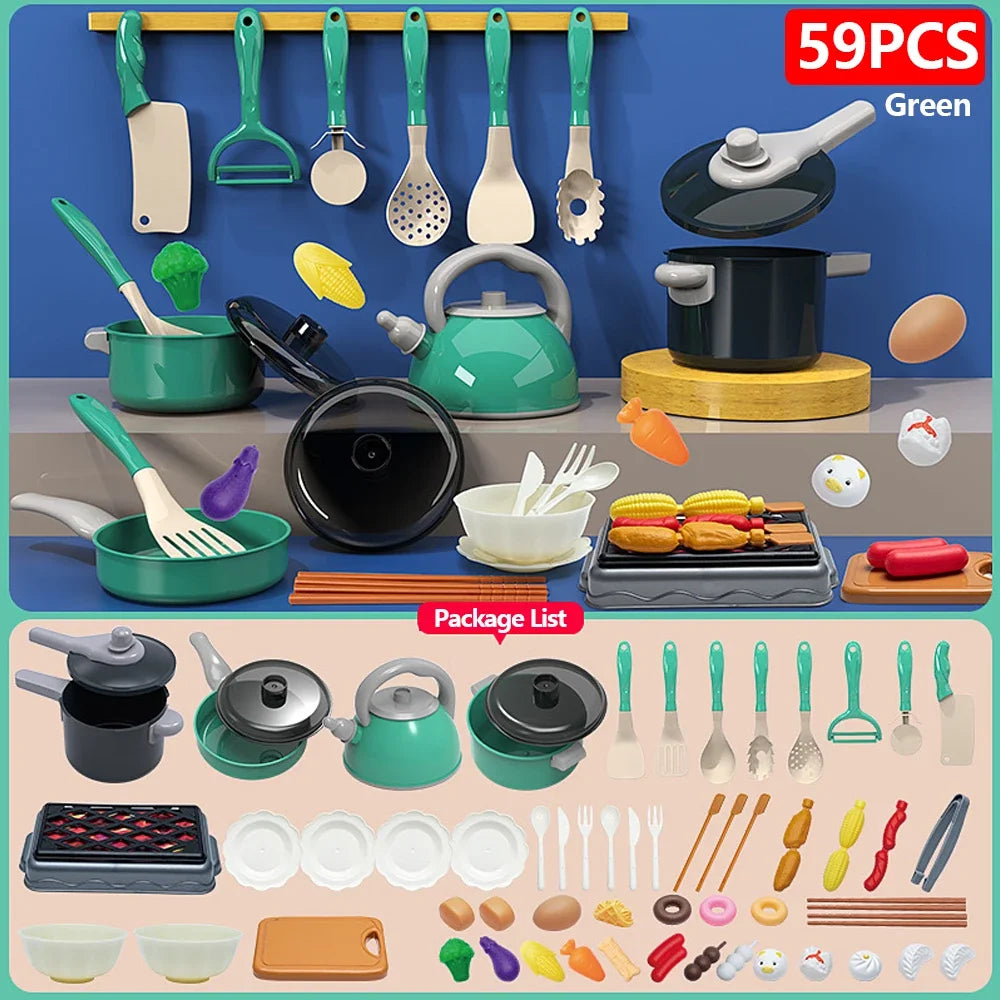 Pretend Play Kitchen Cooking Toy Set