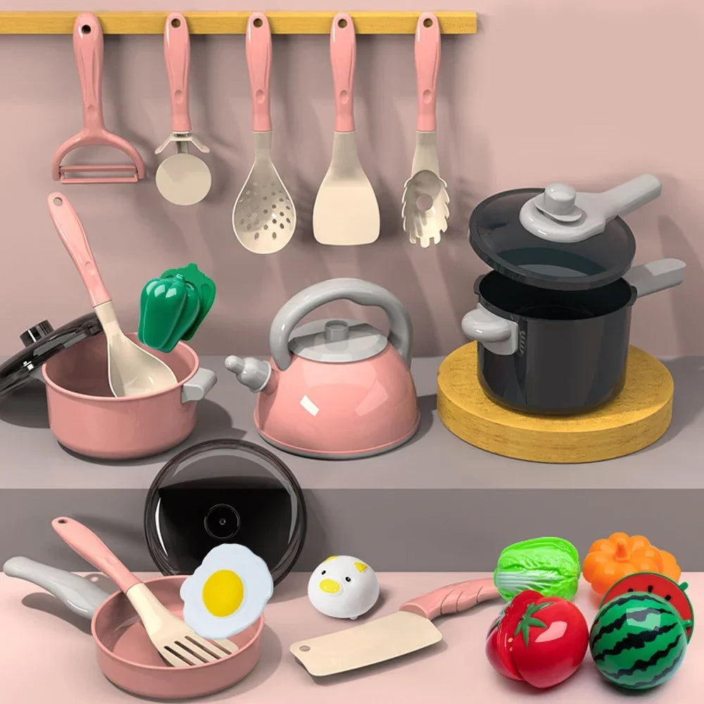 Pretend Play Kitchen Cooking Toy Set