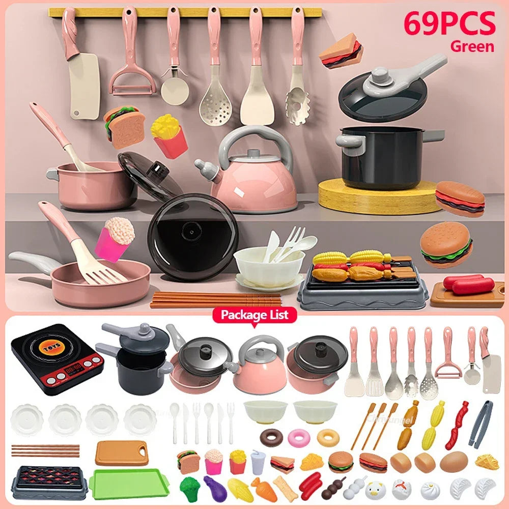 Pretend Play Kitchen Cooking Toy Set